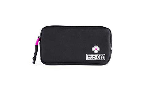 Muc-Off 20278 - Funda Resistente a la Lluvia (poliéster 900D, Resistente al Agua, Color Negro, Ideal para almacenar Tubos de Repuesto, palancas de neumáticos y teléfono