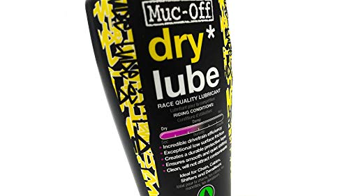 Muc Off MUC966 - Lubricante de cadena de bicicleta biodegradable, para tiempo seco, 120ml