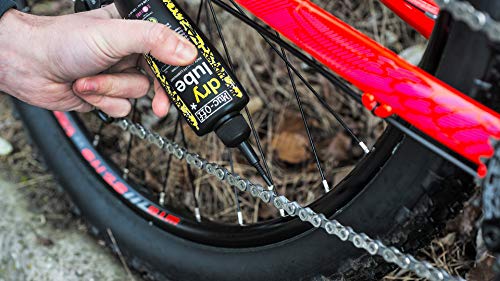 Muc Off MUC966 - Lubricante de cadena de bicicleta biodegradable, para tiempo seco, 120ml