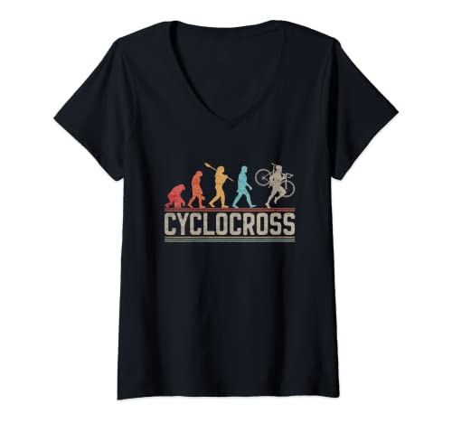 Mujer Cyclocross Bicycle Evolution of of Man Bicicleta Gravel Camiseta Cuello V