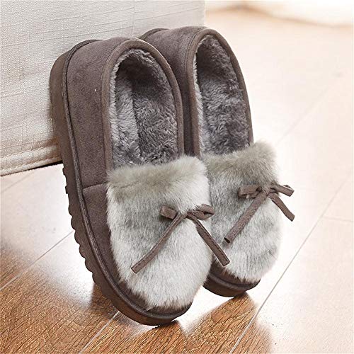 Mujer Zapatillas de Estar Invierno casa Cerradas Calienta con Comodidad Pantuflas