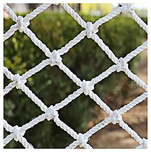 Multifunción Construcción Safenet Cerca De Escalada Cuerda Tejida Cubierta De Carga Anti-Drop Net Nylon Protección Net Al Aire Libre Blanco Niño Net(Size:1 * 2m（3 * 7ft）)