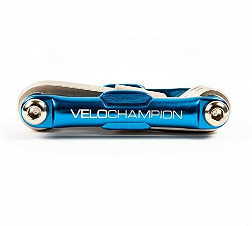 Multiherramienta para bicicleta VeloChampion MLT10 de calidad premium - Herramienta de mantenimiento de ciclismo multifunción 10 en 1 - Portátil, confiable, diseñada para durar y fácil de usar