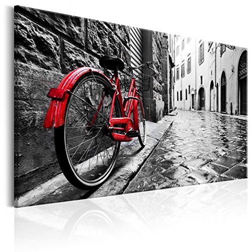 murando Cuadro en Lienzo 120x80 cm - Vintage 1 Parte Impresión en Material Tejido no Tejido Impresión Artística Imagen Gráfica Decoracion de Pared Bicicleta d-B-0080-b-b