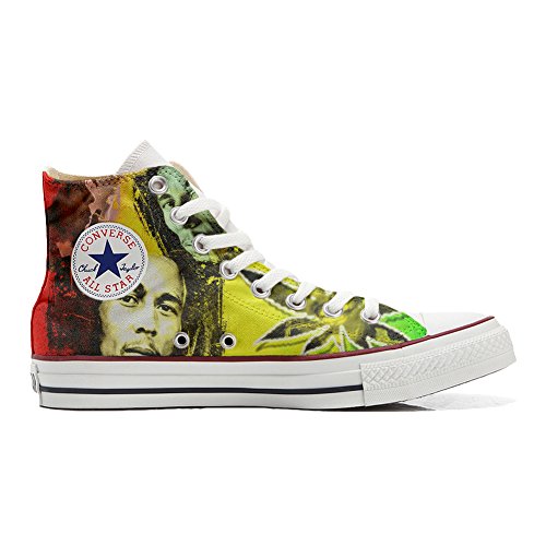 Mys Original USA Sneakers Cutomized - personalisierte Schuhe (Handwerk Produkt) mit Bob Marley - size EU 46