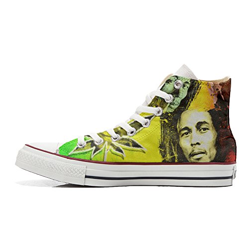 Mys Original USA Sneakers Cutomized - personalisierte Schuhe (Handwerk Produkt) mit Bob Marley - size EU 46