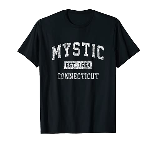 Mystic Connecticut CT Vintage Established - Diseño deportivo Camiseta