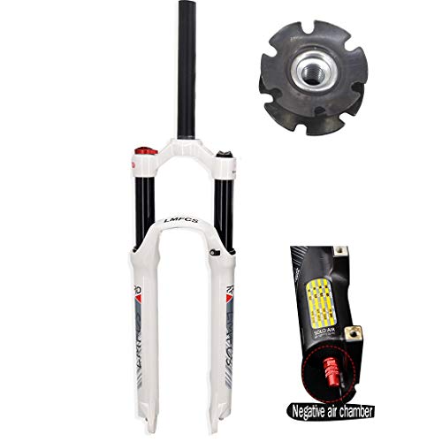 MZP 26 27.5 29" MTB Horquilla Suspensión Neumática para Bicicleta Doble Cámara Aire Tubo Recto 28.6mm QR 9mm Recorrido 105mm Bloqueo Manual Freno Disco Choque Ultraligero XC