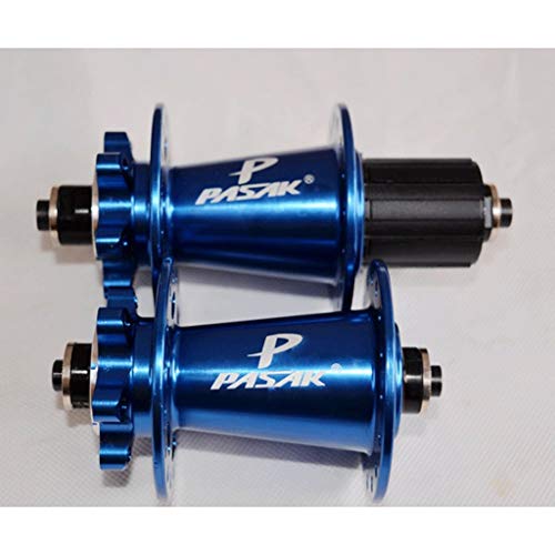 MZPWJD Bujes De Bicicleta Freno Disco MTB 32H Bujes Delanteros Traseros Rodamiento Sellado con Palanca Liberación Rápida 7-11 Velocidad Casete (Color : Blue)