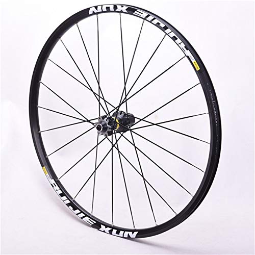 MZPWJD Juego Ruedas Bicicleta 26 27.5 29 Pulgadas MTB Aleación Llanta Doble Pared 8-11 Velocidad Bicicleta 6 Palin Teniendo 6 Trinquetes Liberación Rápida Fibra Carbon Cassette Hub Freno Disco 1895g