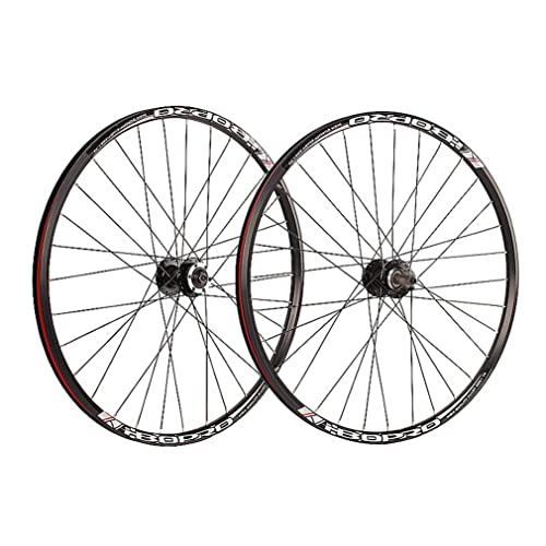 MZPWJD Ruedas 26/27.5/29 Pulgadas Bicicleta Montaña Ruedas Juego Liberación Rápida Rueda MTB Disco Freno Llanta 32H Buje para 6/7/8 Velocidad Volante De Tornillo 2080g (Size : 27.5'')