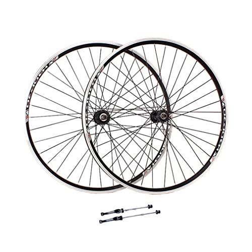 MZPWJD Ruedas 26/27.5/29 Pulgadas Bicicleta Montaña Ruedas Juego Liberación Rápida Rueda MTB V Freno Llanta 36H Buje para 6/7/8 Velocidad Volante De Tornillo 1840g (Size : 27.5'')