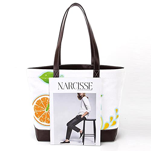 NaiiaN para madres, mujeres, niñas, damas, estudiantes, bolsos, bolso de mano, monedero, compras, correa liviana, bicicletas, ruedas de salud, limón y naranja, bolsos de hombro