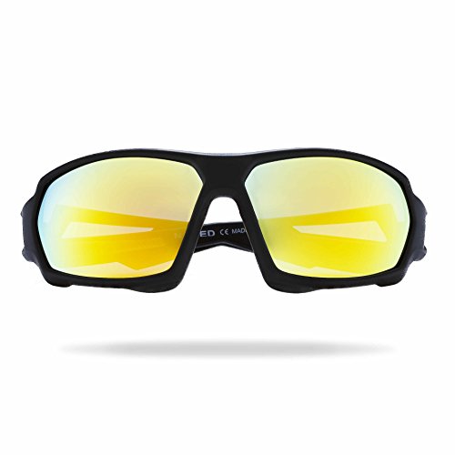 NAKED Optics Sports Sunglasses (Fullframe Black/Lens Yellow)