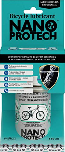 Nanoprotech - Lubricante, Aceite, Grasa para Cadena de Bicicleta de Larga Duración basado en Nanotecnología 150Ml