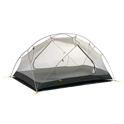 Naturehike Mongar Tienda de Mochilero de Silicona Ultraligera 20D para 2 Personas para Ciclismo, Senderismo, Acampada (20D Verde Claro)