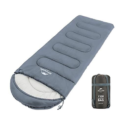 Naturehike Saco de Dormir 3 Estaciones, Resistente al Agua, Ultraligero para Adultos, para Camping, Senderismo, Actividades al Aire Libre, 220 x 85 cm, con Correa de compresión