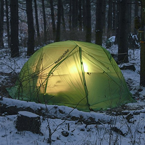 Naturehike Star-River Tienda de Campaña Ultraligera de Doble Capa para 2 Personas Mochilero Tienda de Campaña de Senderismo Impermeable (20D Verde)