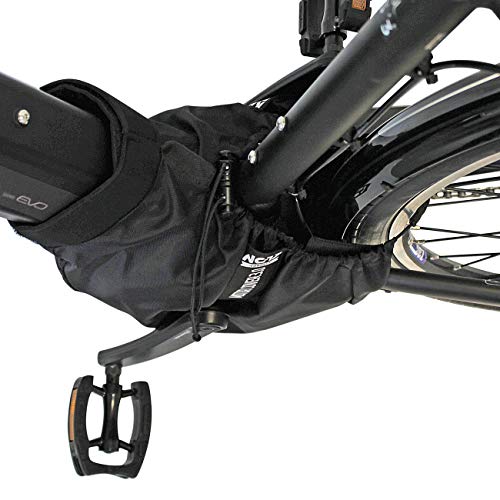 NC-17 Connect Universal Nylon Cover Funda Protectora para Motor de Bicicleta eléctrica, Unisex Adulto, Negro, Talla única