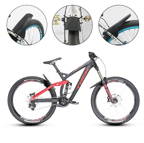 Ncheli 2 pcs Guardabarros MTB,Guardabarros Bicicleta Montaña Guardabarros de Bici MTB Mudguard Delantero y Trasero Compatible Adapta a Bici y Bicicleta Fat Mud Guard