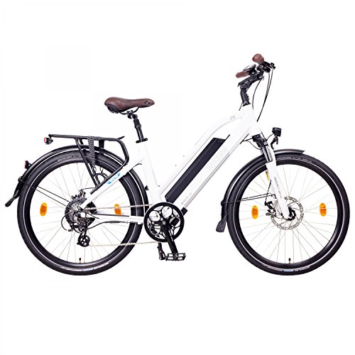 NCM Milano Bicicleta eléctrica de Trekking, 250W, Batería 48V 13Ah 624Wh (26" Blanco)