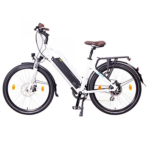 NCM Milano Bicicleta eléctrica de Trekking, 250W, Batería 48V 13Ah 624Wh (26" Blanco)