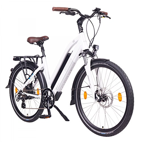 NCM Milano Bicicleta eléctrica de Trekking, 250W, Batería 48V 13Ah 624Wh (26" Blanco)