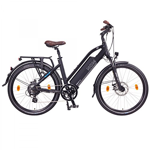 NCM Milano Bicicleta eléctrica de Trekking, 250W, Batería 48V 13Ah 624Wh (26" Negro)