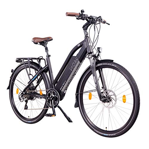 NCM Milano Plus Bicicleta eléctrica de Trekking, 250W, Batería 48V 16Ah • 768Wh (26" Negro Plus)