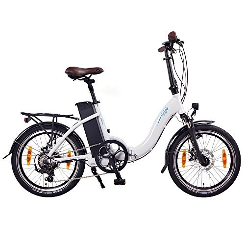 NCM Paris Bicicleta eléctrica Plegable, 250W, Batería 36V 15Ah • 540Wh (Blanco)