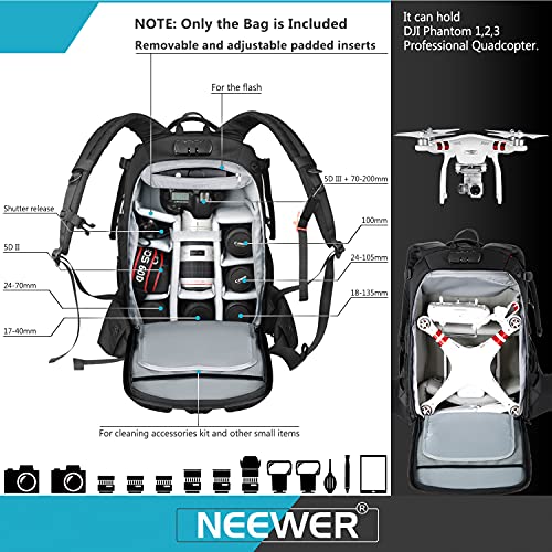 Neewer Pro 10087473 - Funda Impermeable con Cerradura Antirrobo de Combinación, (para Cámara Réflex Digital, DJI Phantom 1, 2, 3, Trípodes Profesionales y Otros Accesorios)