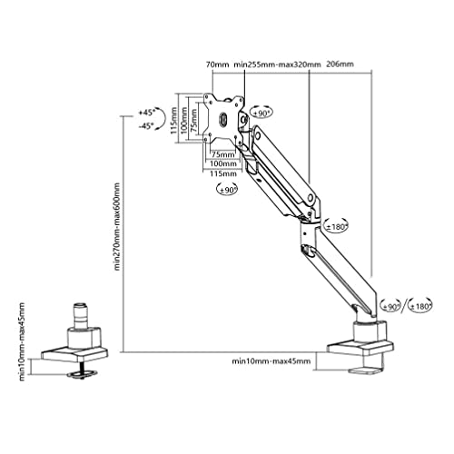 Neomounts NEWSTAR Flat Screen Desk Mount