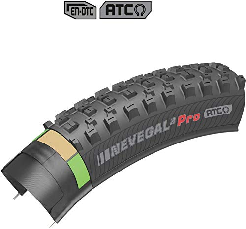 Neumático para Bicicleta Nevegal 2 Pro ATC - 27.5 x 2.60 - Neumático con Goma de Doble Banda Anti Pinchazos y Roturas - Compuesto EN-DTC - Carcasa Advanced Trail - Cinturón de K-Armor - Kenda