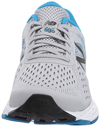 New Balance Amortiguación 680 V6, Zapatillas para Correr Hombre, Color Plateado Y Azul, 44 EU