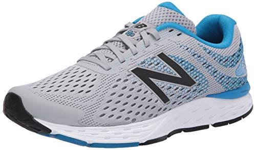 New Balance Amortiguación 680 V6, Zapatillas para Correr Hombre, Color Plateado Y Azul, 44 EU