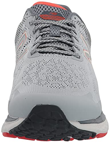 New Balance Fresh Foam 680 V7 - Tenis de correr para hombre, Gris/Ghost Pepper/Negro, 47