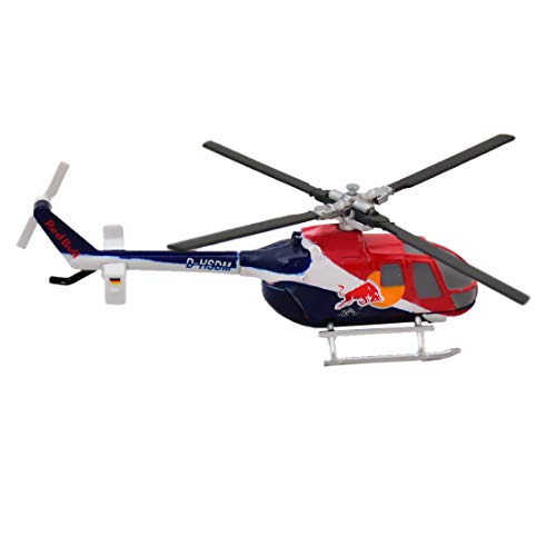 New Ray – Helicóptero Bo 105 C Red Bull 1/100 °, 29853, Multicolor