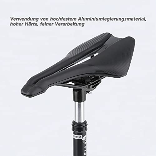 Newgoal Tija de sillín de Amortiguador de Resorte de Bicicleta de 27,2 mm / 31,6 mm de diámetro, Utilizada para Tubo de Asiento de Amortiguador de Bicicleta (Negro 31,6)