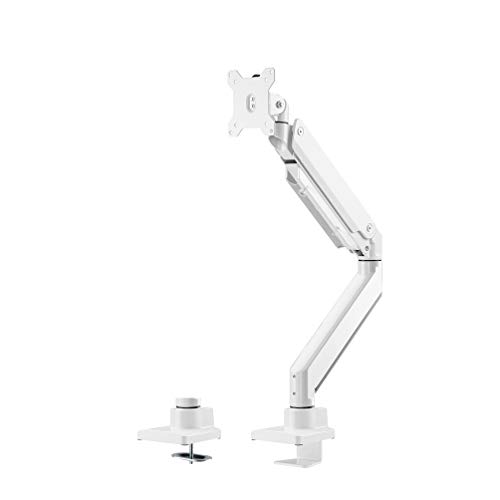 Newstar Soporte de escritorio para monitor - Soporte para televisor (Abrazadera, 16 kg, 25,4 cm (10"), 124,5 cm (49"), 100 x 100 mm, Blanco)