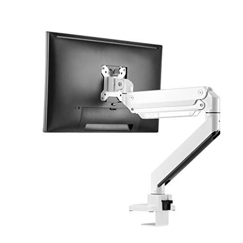 Newstar Soporte de escritorio para monitor - Soporte para televisor (Abrazadera, 16 kg, 25,4 cm (10"), 124,5 cm (49"), 100 x 100 mm, Blanco)