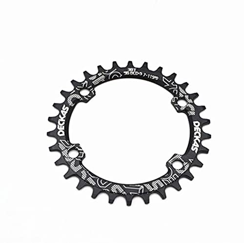 NGHSDO Platos para Bicicletas 96bcd 30t Bicicleta de montaña de montaña de 96 mm para 7-11 Velocidad Plato Ovalado 32 MTB (Color : Black)