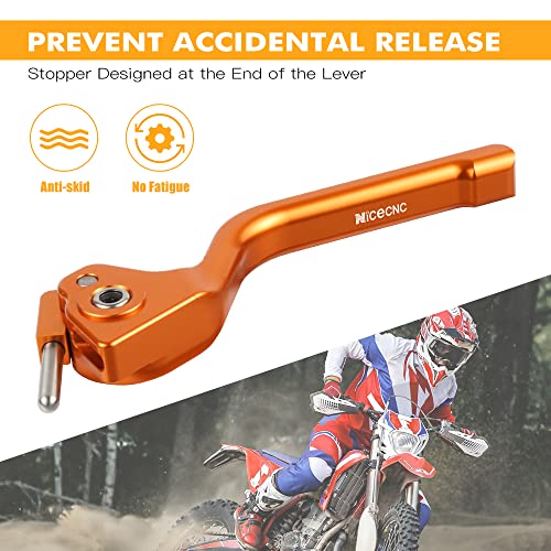 NICECNC Orange Palanca de Embrague Compatible with KTM 125 150 SX 125 XC 150 XC-W TPI 350 EXC-F 400 XC-W Beta 200 250 300 RR 350-500 RR RR-S 4-Stroke X-Trainer 300