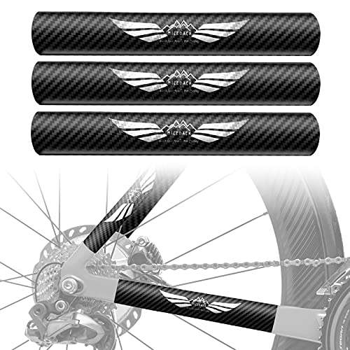 NICEDACK Protector de Vaina de biciProtector de Vaina de Bicicleta,Bicicleta de Ciclismo Guardia de Cadena Calcomanías de calcomanías Calcomanía Cadena de Bicicleta Guardia para (3 Pack)