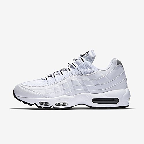 Nike Air MAX '95, Zapatillas de Running Hombre, Blanco/Negro (White/Black-Black), 40 EU