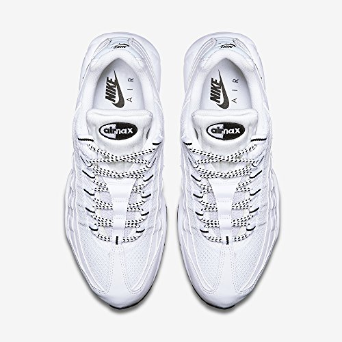 Nike Air MAX '95, Zapatillas de Running Hombre, Blanco/Negro (White/Black-Black), 40 EU