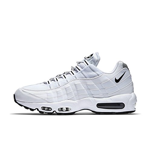 Nike Air MAX '95, Zapatillas de Running Hombre, Blanco/Negro (White/Black-Black), 40 EU