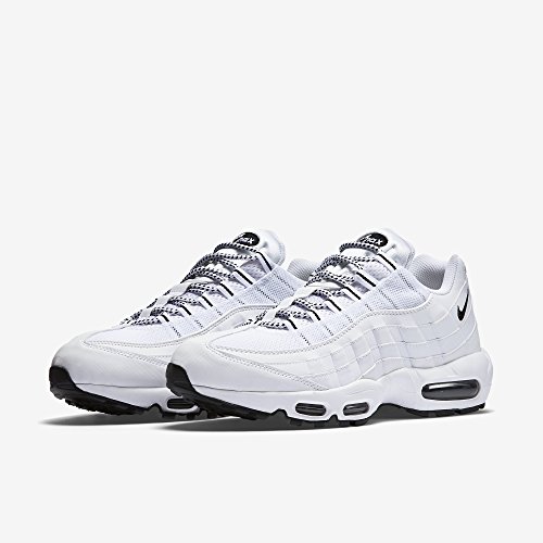 Nike Air MAX '95, Zapatillas de Running Hombre, Blanco/Negro (White/Black-Black), 40 EU