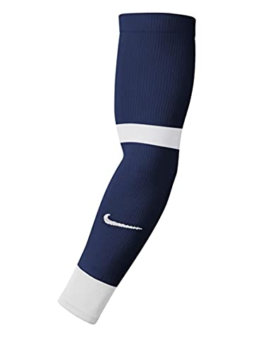 NIKE MatchFit Leg Warmers, Unisex-Adult, Midnight Navy/White, S/M