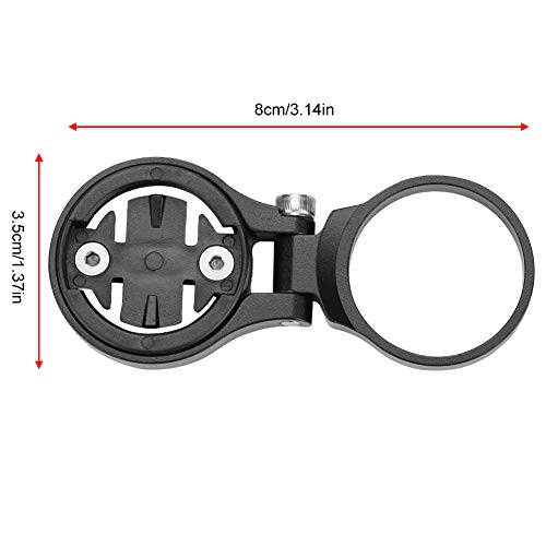 Nikou Soporte para computadora en Bicicleta - Soporte de extensión de odómetro de Ciclismo de aleación de Aluminio, Soporte para computadora en Bicicleta (Color : Black-for Garmin)