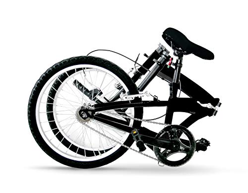 Nilox Micro Bike 20P-X0 Bicicleta (Plegado, Completo, Acero, 50,8 cm (20"), Cadena), Unisex Adulto, Negro